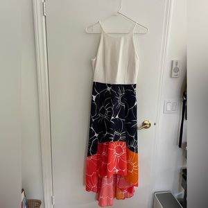 anthropologie white & print dress.